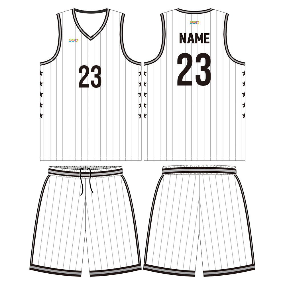 Custom 3-Pointer Stars Adult Youth Unisex Basketball Jersey.Reversible Uniform LQF105