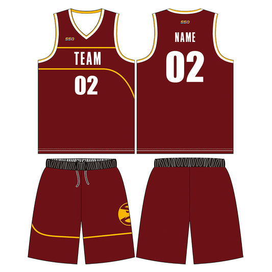 Custom Basketball Jersey Reversible Uniform Add Any Team Name Number Personalized Sports Vest for Men/Youth LQF130