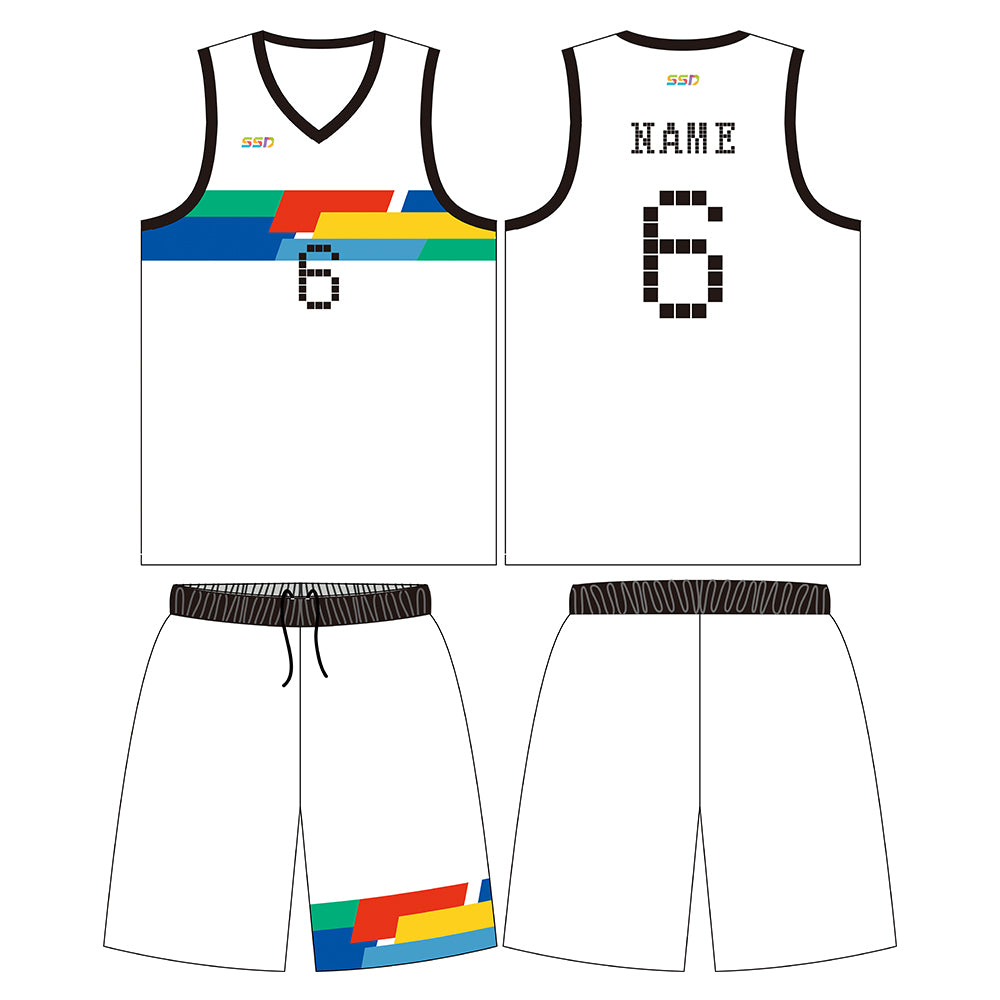 Custom Reversible Basketball Jersey Mesh Performance Uniform Personalized Printed Name Number for Men/Boy LQF137