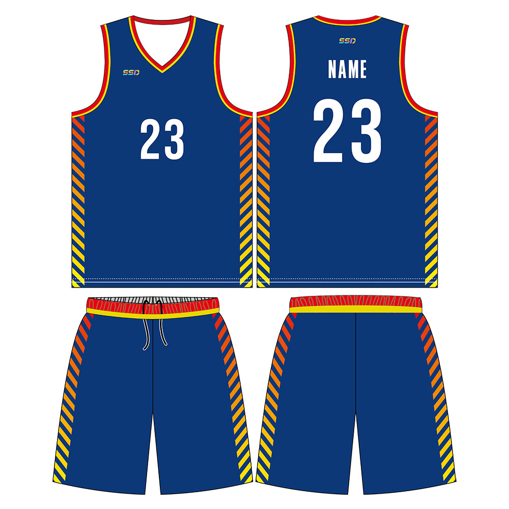 Custom Reversible Basketball Jersey Mesh Performance Uniform Personalized Printed Name Number for Men/Boy LQF138