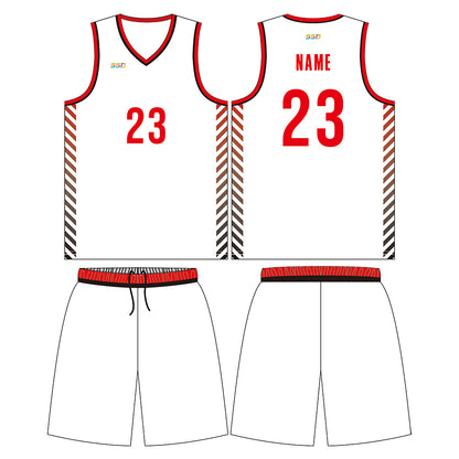 Custom Reversible Basketball Jersey Mesh Performance Uniform Personalized Printed Name Number for Men/Boy LQF138