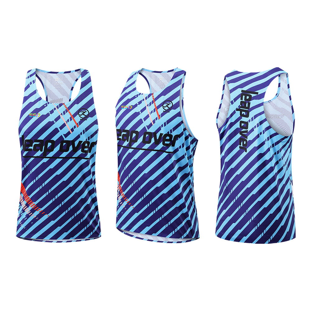 Custom-made Men's Running Tank Top Ultra Lightweight Marathon Singlet Shirts Dry Fit Workout Sleeveless T-Shirt